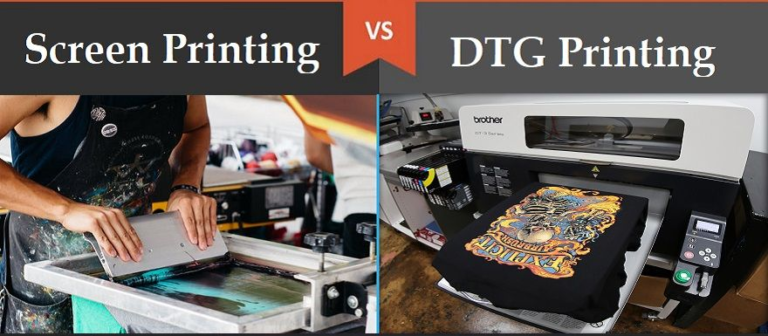 dtg printing vs screen printing